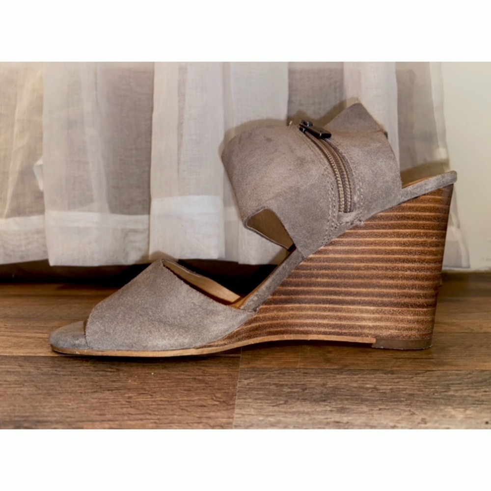 Suede “Lucky Brand” Wedge Heel